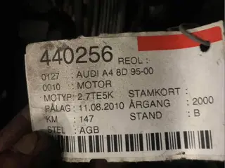 Audi A4 8D 95-00 Motor 2.7T/5EK