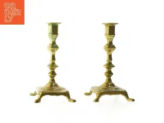 Messinglysestager (str. 18,5 cm)