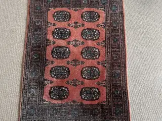 🇵🇰 Ægte Håndknyttet Pakistansk Bukhara Tæppe