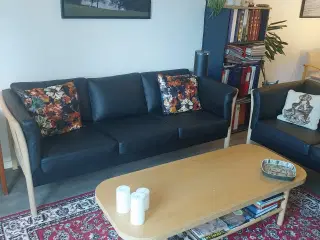Sofa 3+2 personer med sofabord