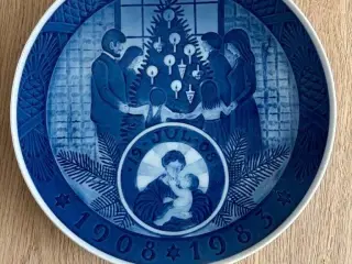 Royal Copenhagen jule / jubilæumsplatte 1908-1983