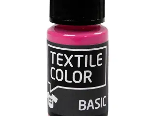 Semidækkende tekstilmaling, pink 50ml