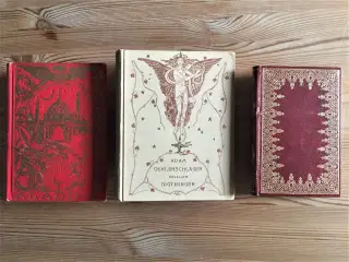 4 smukke antikke bøger