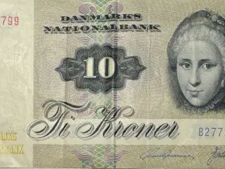 10 krone, 1977, Edderfugl, B2, 1+