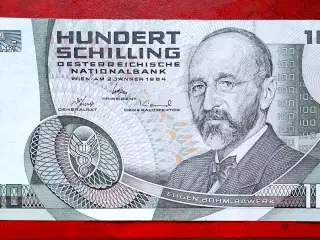 ØSTRIG AUSTRIA 100 SCHILLING 1984 FLOT!