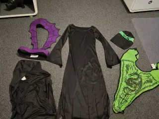 Heks/ troldkvinde / ninja Flere i en kosrume str 1