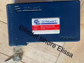 Container lås med 3 nøgler 
