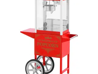 Popcornmaskine med vogn 88 L  1600 W – retrodesign