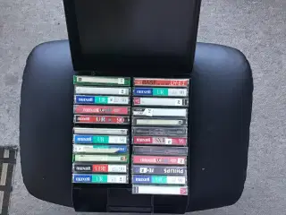 Kassettebånd som er optaget på.