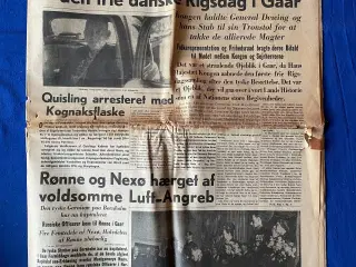 Avis - Berlingske Tidende - 10. Maj 1945 - Kongens Åbning af Rigsdagen  ?