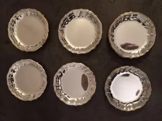 Glasbakke – Sølvplet - 82 mm