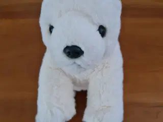 Super blød isbjørn. Bamse. Tøjdyr