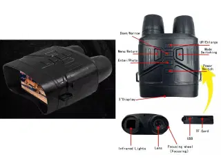 Natkikkert/kamera med 3 watt IR lys.