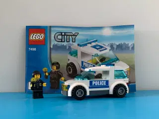 Lego politibil med betjent