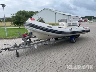 RIB Båd Valiant V-620 med bådtrailer