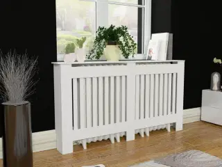 Radiatorskjuler i MDF 152 cm hvid