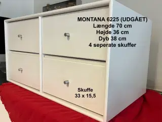 MONTANA skuffemodul til væg. UDGÅET 