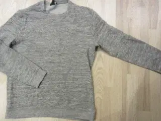 Str. M, grå sweatshirt