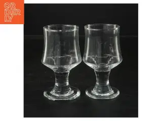 Sæt med to glas (str. Ø 6x11,5 cm)