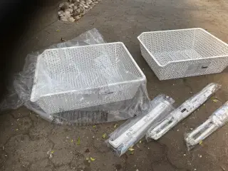 2 skuffer med skinner fra ikea