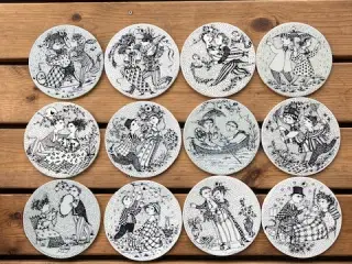 Bjørn Wiinblad, års/månedes brikker