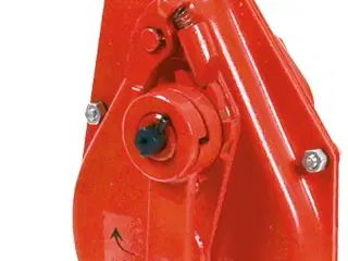 Ståldonkraft m/fast sideklo rød 1,5 ton