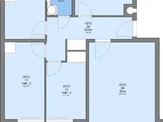 4 værelses lejlighed på 92 m2, Ringkøbing