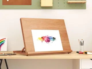 Bordstaffeli 65x48x7 cm massivt bøgetræ