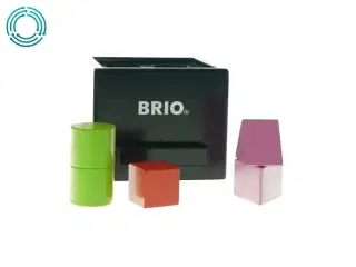 Kasse med klodser fra Brio