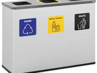 Sorteringssystem til Affald – 3 Rum (180 L)
