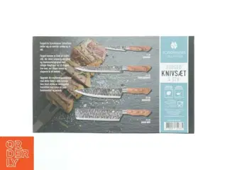 Knivsæt med 4 dele fra Scandinavian Collection (str. 9, 20, 20 og 20 cm)