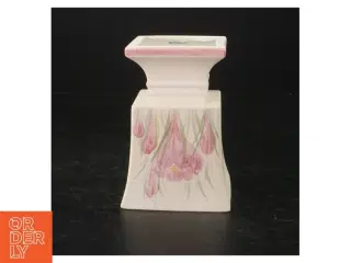 Keramikvase med tulipanmotiv (str. 12,5 cm)