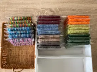 Strikkede karklude, 100% bomuld