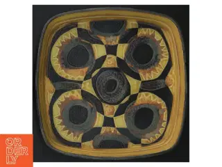 Gul keramik fad 790-2884 fra Royal Copenhagen (str. 22 cm)
