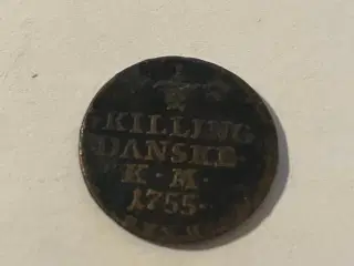 1/2 Skilling 1755 Denmark
