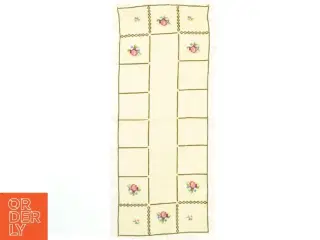 Bordløber med broderi (str. 54x24 cm)