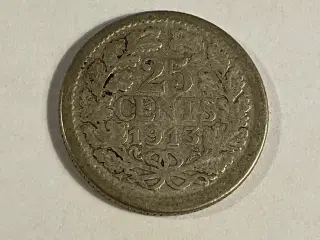 25 Cents 1913 Netherlands