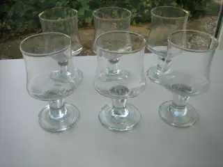 6 Rødvins-Glas