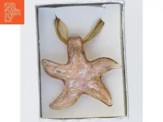 Halskæde med håndlavet italiensk glassmykke (str. Kasse 9 x 6 cm)