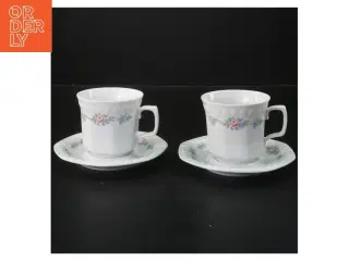 Kaffekop sæt med underkop (str. Ø 12,5&7x9 cm)