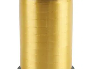 Gavebånd, B: 10 mm, blank, guld, 250m/ 1 rl.