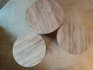 3 flotte sofaborde, som nye. Sælges samlet 