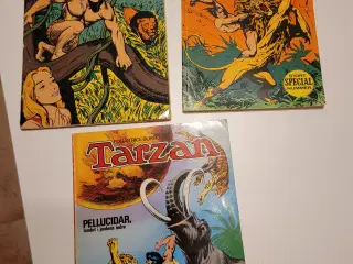 3 stk Tarzan tegneseriehæfter. Fra 1970, 71 og 75.