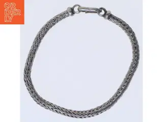 Smukt creoler Flettet armbånd i sølv (str. 18 cm)