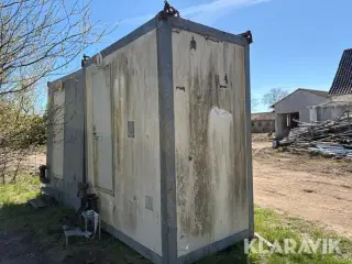 Toilet- og badeskur 1 styk
