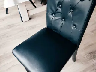 6 spisebordsstole (sort)