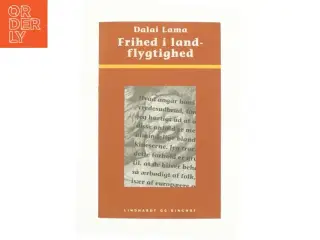 Frihed i landflygtighed af Dalai Lama (Bog)