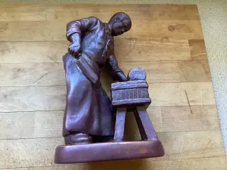 Stor Slagter med Slagterblok