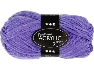 Fantasia Polyacrylgarn, L: 80 M, lilla, 50g/ 1 ngl.