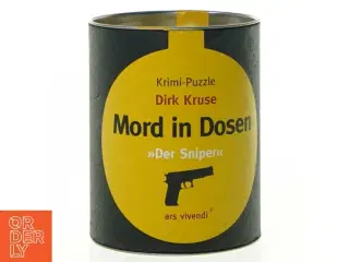 Mord in Dosen, Krimi-puzzle (str. 10 x 8 cm)